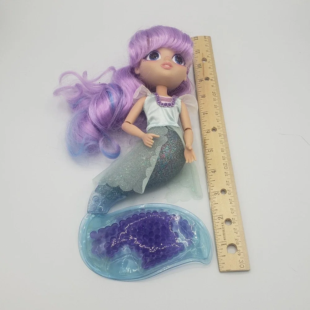 Fidgie Friends Boba Bubbles Purple Mermaid Doll Toy Fidget Features‎